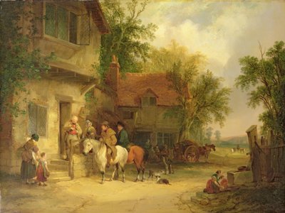 Une auberge en bord de bois, 1841 - William Snr. Shayer